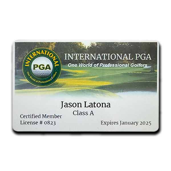 International PGA Card Front