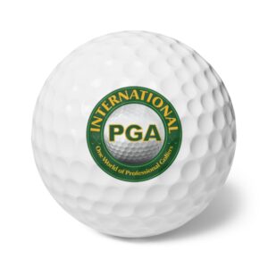 International PGA Golf Balls, 6pcs